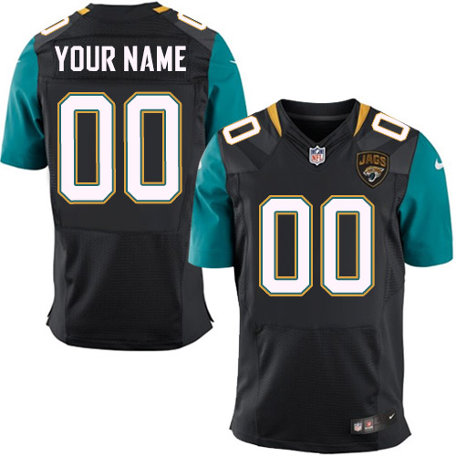 Men's Elite Nike Jersey Black Alternate - Customized NFL Jacksonville Jaguars